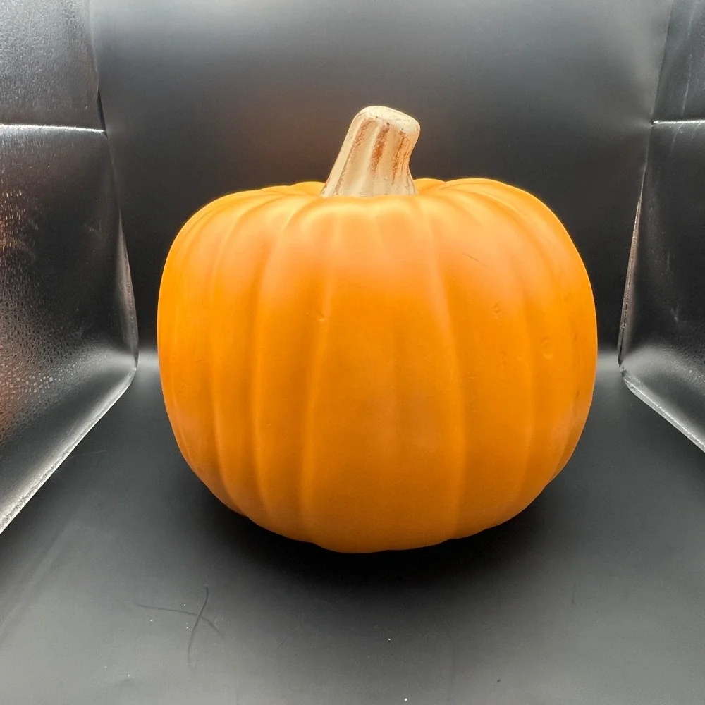 Large Faux Foam Pumpkin Fall Decor Orange Decorative Autumn Halloween